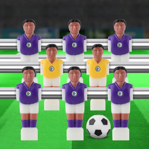 Vista 5 de Foosball Hombres Set Futbolín Jugador de Mesa de Fútbol Jugadores de Fútbol Piezas Jugador de Futbol