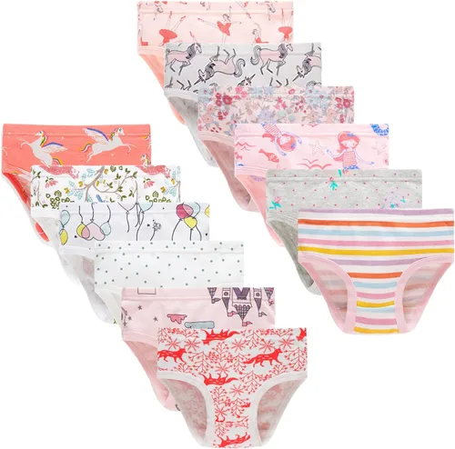 Vista 23 de Barara King - Ropa interior de algodón suave para niñas pequeñas, infantes y niños
