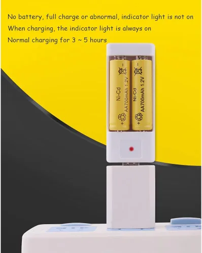 Vista 5 de SaiDian 2 unids AA AAA cargador de batería USB rápido 2ranuras cargador para 1.2 V batería recargable