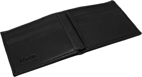 Vista 2 de Floto Firenze - Cartera de piel de cordero italiana para hombre, Negro -, Classic