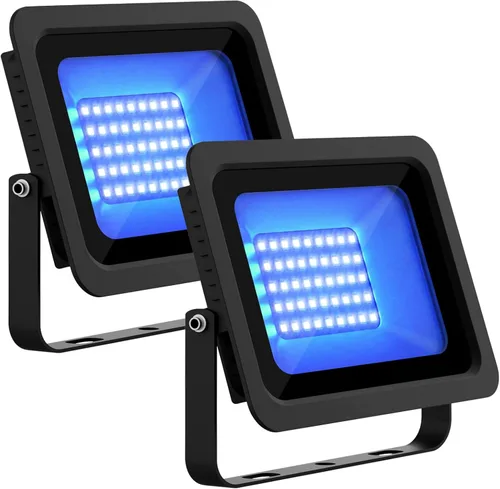 Vista 10 de Luz negra UV de 30 W, reflector LED ultravioleta de 365 nm, impermeable, IP66, con interruptor de encendido/apagado para identificación de gemas