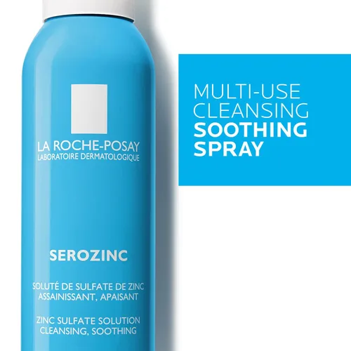Vista 2 de La Roche-Posay Serozinc - Tónico facial para piel grasa con zinc, spray facial matificante y tóner de piel propensa al acné para reducir el brillo