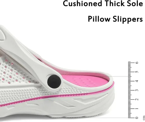 Vista 3 de INMINPIN - Zuecos ortopédicos para mujeres y hombres, con soporte de arco, zapatos de jardín, sandalias con fascitis plantar y plantillas de pies