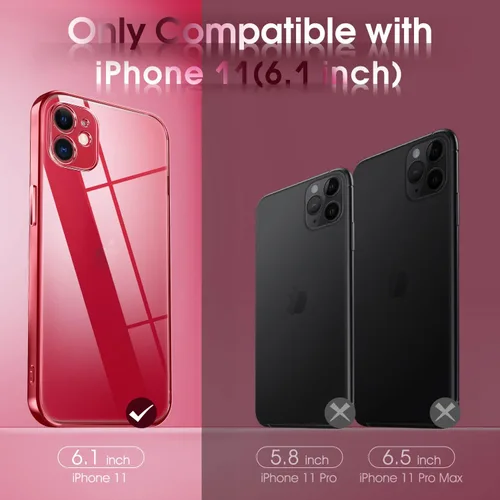 Vista 42 de Supdeal Funda cristalina transparente para iPhone 11, [No se amarillea] [Protección de la cámara] [Probado contra caídas de grado militar] Funda