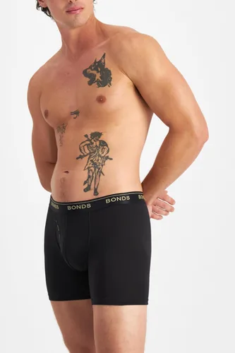 Vista 3 de Bonds Calzoncillos tipo bóxer Guyfront de longitud media en algodón para hombre, paquete de 3