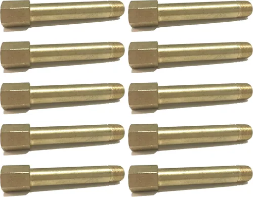 Vista 5 de Latón 1/8" largo extensión adaptador, 3.0 in largo, D.O.T. aprobado (cantidad 01)