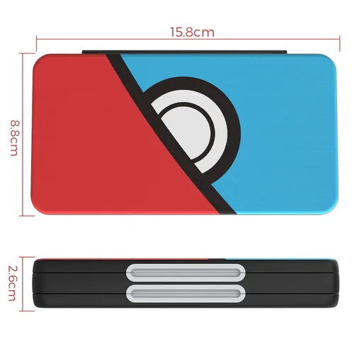 Vista 5 de HEIYING Game Card Case for Nintendo Switch&Switch OLED,Customized Pattern Switch Lite Game Card Storage Box with 48 Game Card Slots and 24 Micro SD