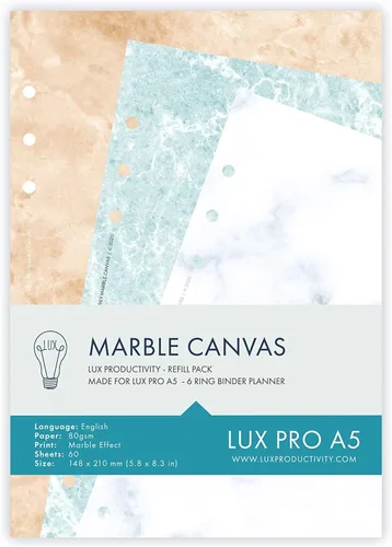 Vista 3 de LUX PRO A5 - PAQUETE DE REFILL - Libreta de direcciones - LUX PRODUCTIVITY