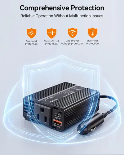Vista 12 de Bestek Adaptador de encendedor de cigarrillos del inversor de corriente