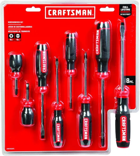 Vista 6 de CRAFTSMAN Juego de destornilladores, bimateriales, juego de 8 piezas (CMHT65075N), (paquete de 4)