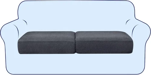 Vista 89 de subrtex Funda de Cojín Elástica Suave para Asiento de Sofá Funda Deslizable de Spandex para Silla y Sofá Adecuada para 1-2-3 Plazas Reemplazo