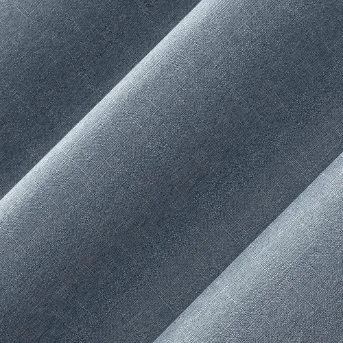 Vista 4 de Sun Zero Miles Woven Grid - Panel de cortina opaca con ojales, 40 x 96 pulgadas, color azul
