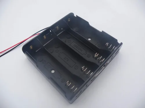 Vista 2 de SEIWEI 5 unids 4 ranuras 3.7 V baterías 18650 paralelo batería titulares 18650 baterías caso para 18650 batería con conexión plomo
