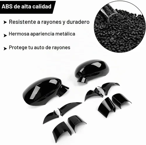 Vista 3 de Hoolcar Tapa para Espejo Retrovisor Lateral Compatible con Dodge Challenger 2009-2024 2025, Recortes de Espejo Retrovisor ABS, Accesorios Negro