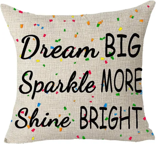Vista 3 de Blessing Quote Throw Kindness Around Like Confetti Motivation Gifts Funda de cojín cuadrada decorativa Funda de cojín de algodón y lino