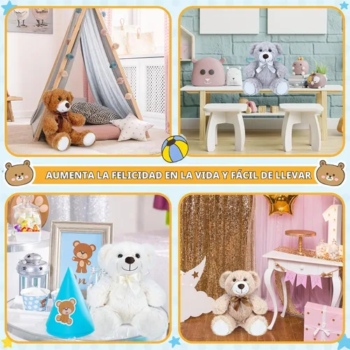 Vista 4 de Aoriher - 28 osos de peluche a granel de 13.7 pulgadas, estilo lindo