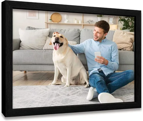 Vista 20 de Impresiones en lienzo personalizadas con tus fotos para mascotas, impresiones de fotos familiares, lienzo personalizado, aleación de aluminio, arte