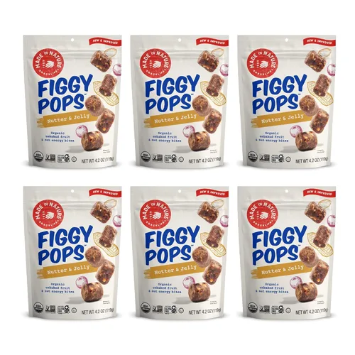 Vista 11 de Made In Nature Mantequilla orgánica de nueces de plátano Figgy Pops, 4.2 onzas (paquete de 6)