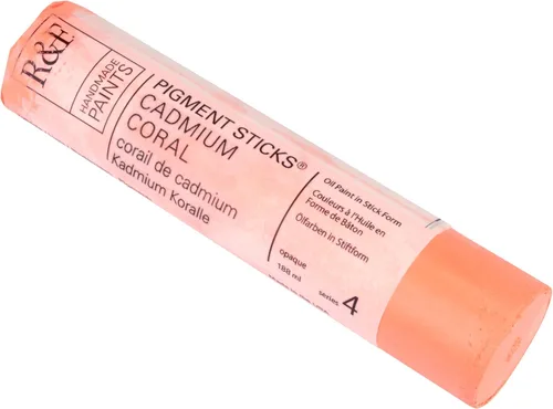 Vista 43 de R&F Handmade Paints - Pigmento profesional al óleo en barra, naranja lizarina, 6.4 fl oz