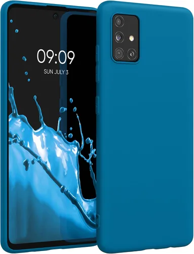 Vista 12 de kwmobile Funda compatible con Samsung Galaxy A51 - Funda protectora de silicona TPU suave y delgada - Arctic Night