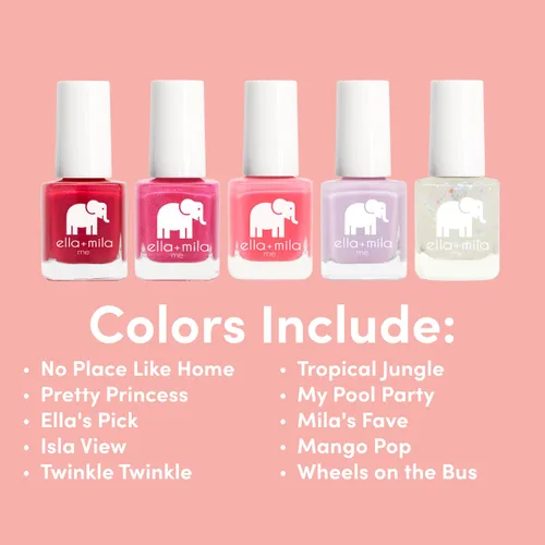 Vista 4 de ella+mila - Juego de esmalte de uñas profesional - Esmalte de uñas de secado rápido, larga duración y resistente a las astillas