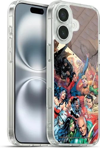 Vista 53 de Head Case Designs Funda de gel con licencia oficial de la Liga de la Justicia DC Comics #10 Darkseid War Comic Book Cover