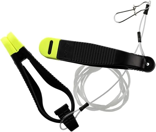 Vista 3 de Scotty Power Grip Plus Release, amarillo, trenzado, 12 lb