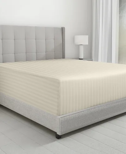 Vista 17 de California Design Den - Sábana bajera ajustable de algodón de 600 hilos, con bolsillo profundo elástico 01 - Blanco brillante