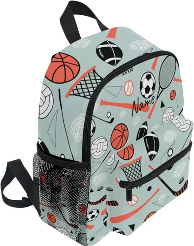 Vista 2 de Selerdon Mochila personalizada con nombre para niños pequeños, mochila escolar para niños y niñas, guardería, escuela, preescolar, guardería, bolsa