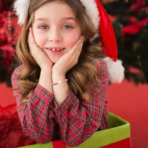 Vista 50 de Regalos navideños para niños, niñas adolescentes, mujeres, linda pulsera de cruz para niñas, regalos de Navidad cristianos para mujeres, ideas