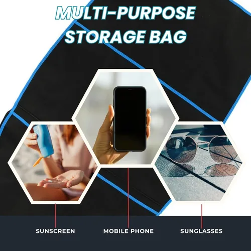 Vista 3 de Bolsa para tabla de surf, cubierta de tabla de surf, bolsa de transporte de poliéster, accesorio de surf, bolsa protectora para tabla de surf, 48.4