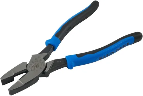 Vista 7 de Klein Tools J2000-9NE Alicates Cortadores Laterales para Electricistas, Fabricados en EE.UU., Alicates de Alto Apalancamiento de 9 Pulgadas Cortan