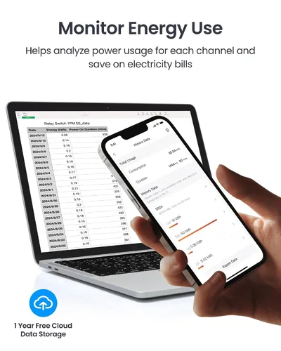 Vista 4 de SwitchBot Interruptor de relé inteligente (interruptor de relé 1PM US)
