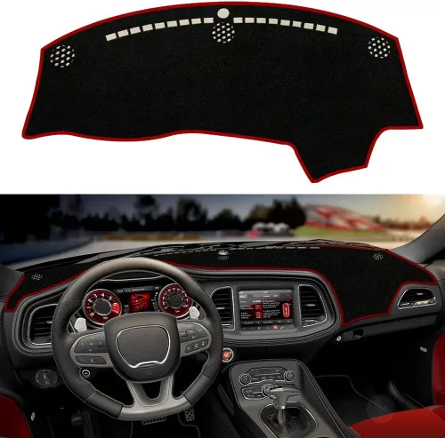 Vista 9 de Funda para tablero personalizada Compatible con Dodge Ram 1500 2019-2023 Antideslizante Decoración interior Protector de rayos UV y resplandor