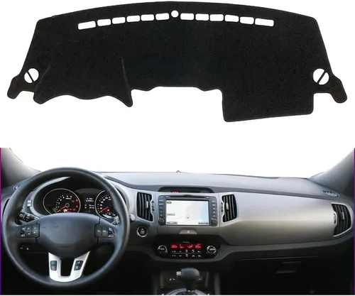 Vista 9 de Cubierta de tablero de coche Compatible con BMW X5 F15 2014 2015 2016 2017 2018 con transmisión a la izquierda Forro de alfombra de tablero