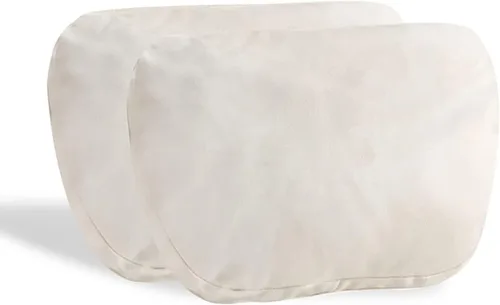 Vista 5 de 2 almohadas de cuello de automóvil para reposacabezas, para accesorios interiores de viaje y almohadas de apoyo de gamuza para la cabeza, almohada