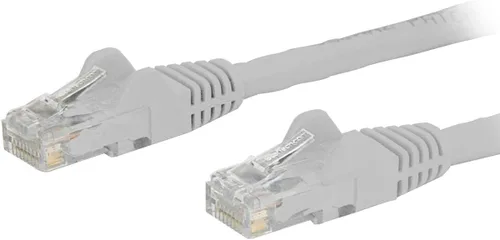 Vista 54 de StarTech Cable Ethernet CAT6 de 6 pulgadas – Cable Ethernet CAT 6 Gigabit amarillo -650 MHz 100 W PoE RJ45 UTP Network/Patch Cord Snagless w/Strain
