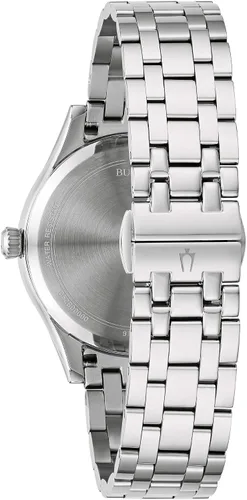 Vista 3 de Bulova Ladies Classic Diamond Dial Stainless Steel 3-Hand Calendar Date Quartz Watch