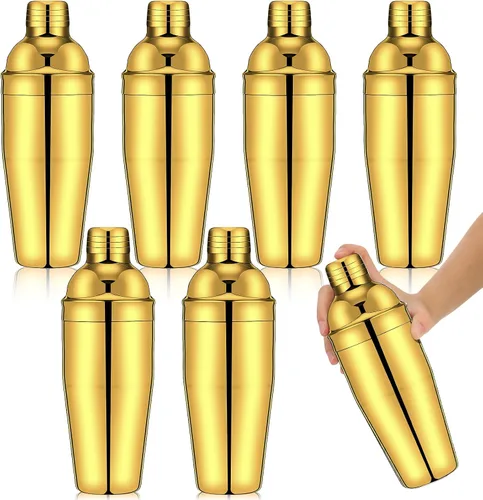 Vista 20 de Nitial Coctelera profesional de acero inoxidable, 6 unidades, mezclador de bebidas Martini, colador integrado para barman sin fugas, mezclador
