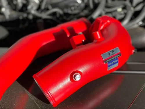 Vista 2 de FTP Motorsport Tubo de carga compatible con motor BM G20/G22/A90 3.0T Supra B58 3.0T (Gen2), rojo, diseño de alto flujo para mayor robustez