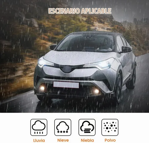Vista 6 de Luz de niebla halógena para Toyota CHR 2017 2018 2019 conducción lámpara de niebla Front Bumper Halogen Lamp For C-HR Driving Fog Lamps Bulb + CHR