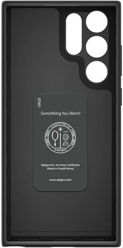 Vista 4 de Spigen Funda delgada compatible con Samsung Galaxy S22 Ultra, color negro