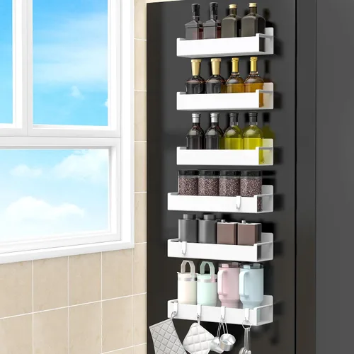 Vista 24 de HuggieGems Soporte Magnético para Botella de Agua para Refrigerador, Organizador de Portavasos para Stanley y Tumbler para Cocina, Paquete de 6