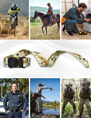 Vista 5 de WOLFHUNT Cinturón táctico para hombre, 2 unidades, cinturón de nailon resistente, hebilla de metal resistente, aparejador militar de senderismo