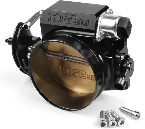 Vista 7 de Ensamble de cuerpo de acelerador de 92 mm de Endxedo Compatible con motor LS LS1 LS3 LS6 LSX de 4 pernos de aluminio negro