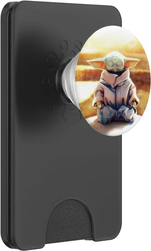 Vista 7 de Star Wars The Mandalorian The Child Grogu Meditates PopSockets intercambiables PopGrip