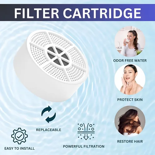 Vista 6 de Cartucho de filtro de agua para bañera, repuesto de filtro de bañera, filtro para bañera y grifo de baño