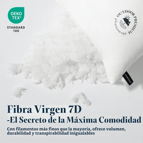 Vista 3 de Phantoscope Almohadas para exteriores de 18 x 18 pulgadas, paquete de 4 Blanco puro
