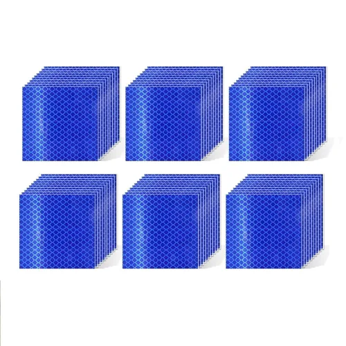 Vista 110 de Pegatinas reflectantes 1 pulgada de diámetro Redondas Reflectoras, Cinta adhesiva impermeable al aire libre de alta visibilidad (80 piezas)