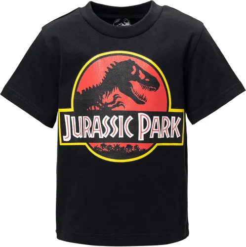 Vista 2 de Jurassic Park Conjunto de camiseta y pantalones cortos deportivos gráficos para niños pequeños a niños grandes